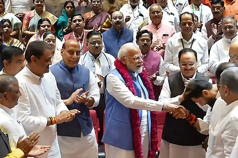 PM Modi attends NDA Parliamentary Party Meeting